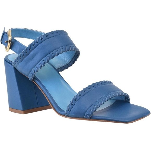 🆕 VALENTINA RANGONI Camille Sandals Shoes Memory Foam Cusion Comfort Blue 9 - Picture 4 of 10